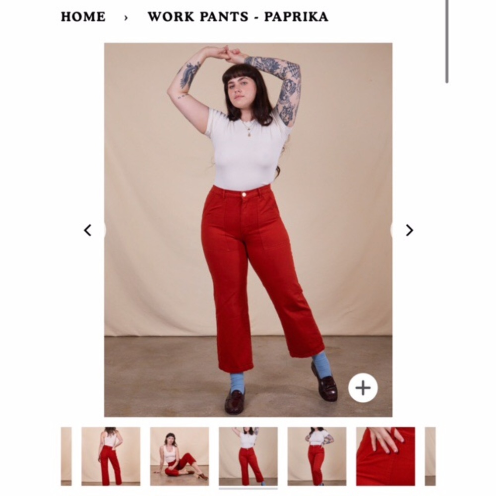 Big Bud Press Work Pants XL Paprika NWT